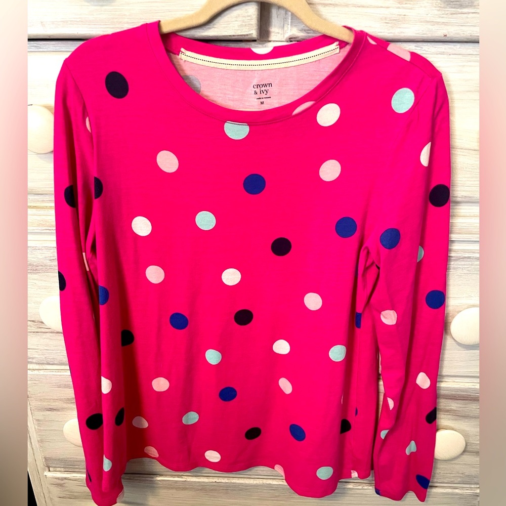 Crown and Ivy women’s pink shirt